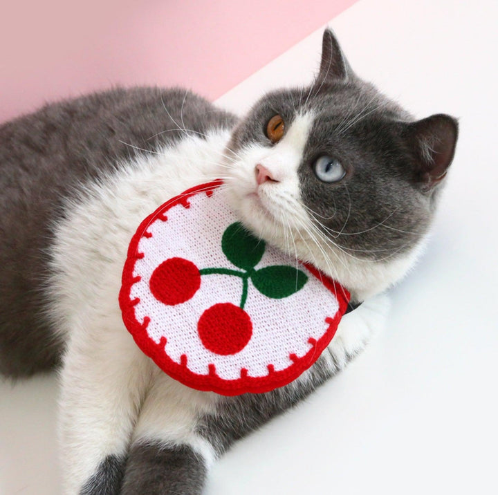 Plush Cartoon Design Pet Bib for Cats &amp; Small Dogs