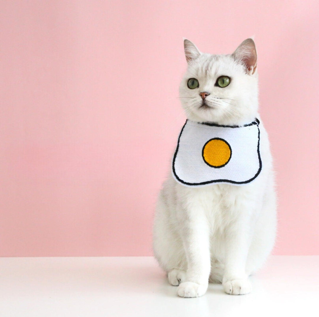 Plush Cartoon Design Pet Bib for Cats &amp; Small Dogs