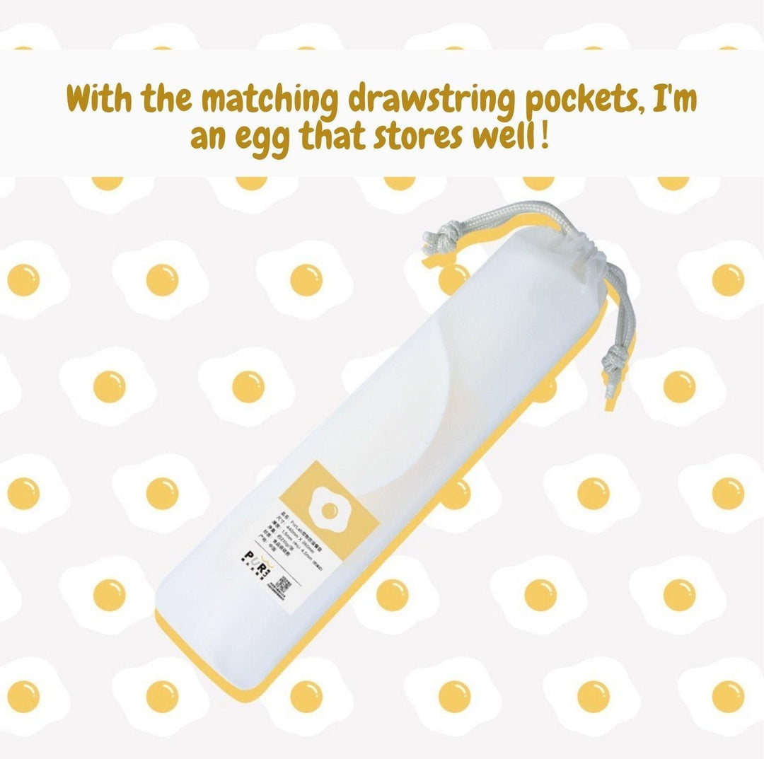 PurLab Fried Egg Silicone Spill Proof Pet Food Mat