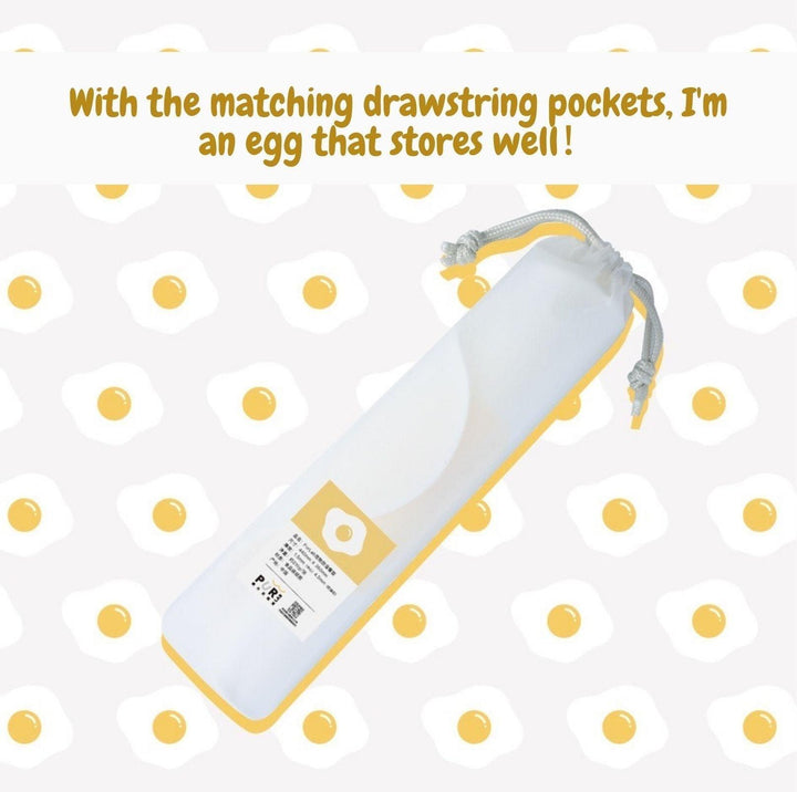 PurLab Fried Egg Silicone Spill Proof Pet Food Mat