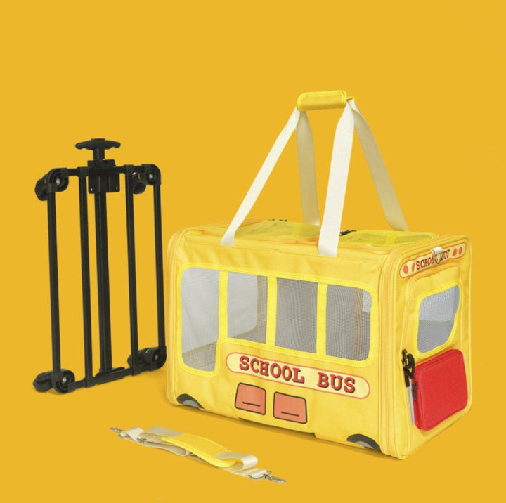 PurLab Multifunctional School Bus Pet Travel Carrier Cat Carrier