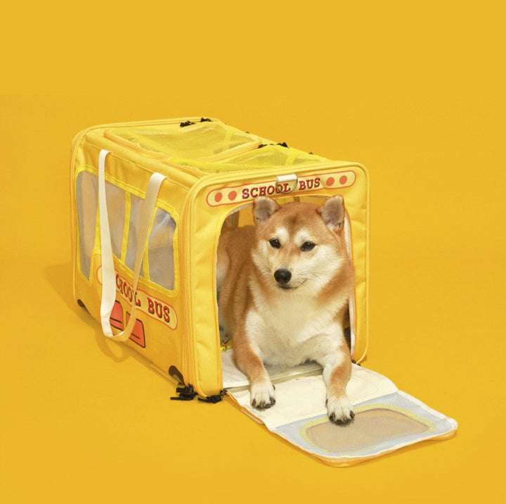 PurLab Multifunctional School Bus Pet Travel Carrier Cat Carrier