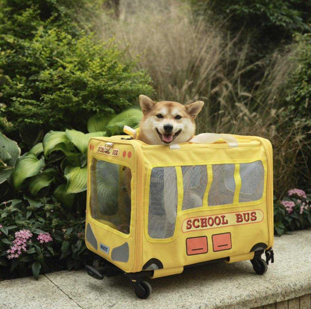 PurLab Multifunctional School Bus Pet Travel Carrier Cat Carrier