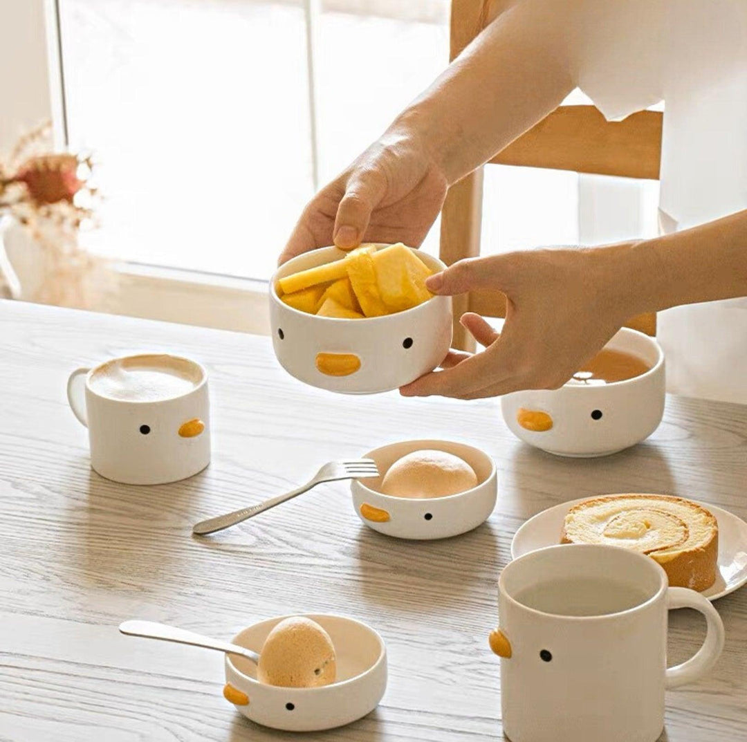 PURROOM Little Chicken Style Human Use Tableware- Matches with Pet Bowls