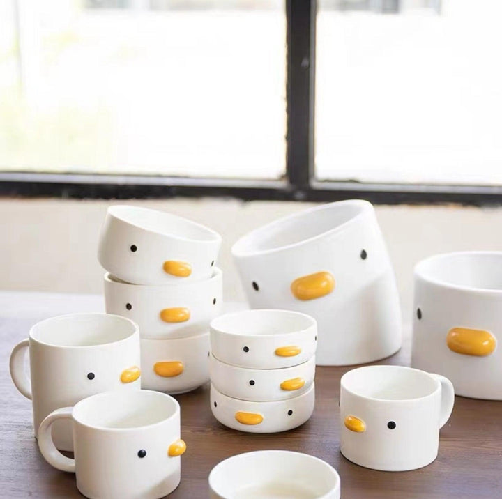 PURROOM Little Chicken Style Human Use Tableware- Matches with Pet Bowls