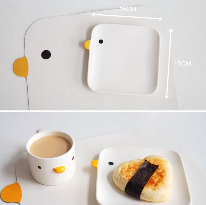 PURROOM Little Chicken Style Human Use Tableware- Matches with Pet Bowls