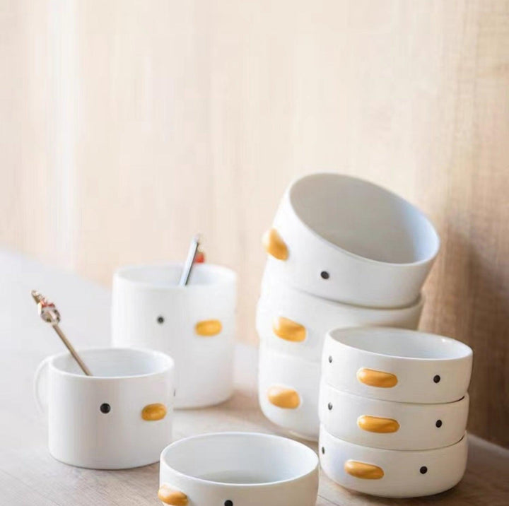 PURROOM Little Chicken Style Human Use Tableware- Matches with Pet Bowls