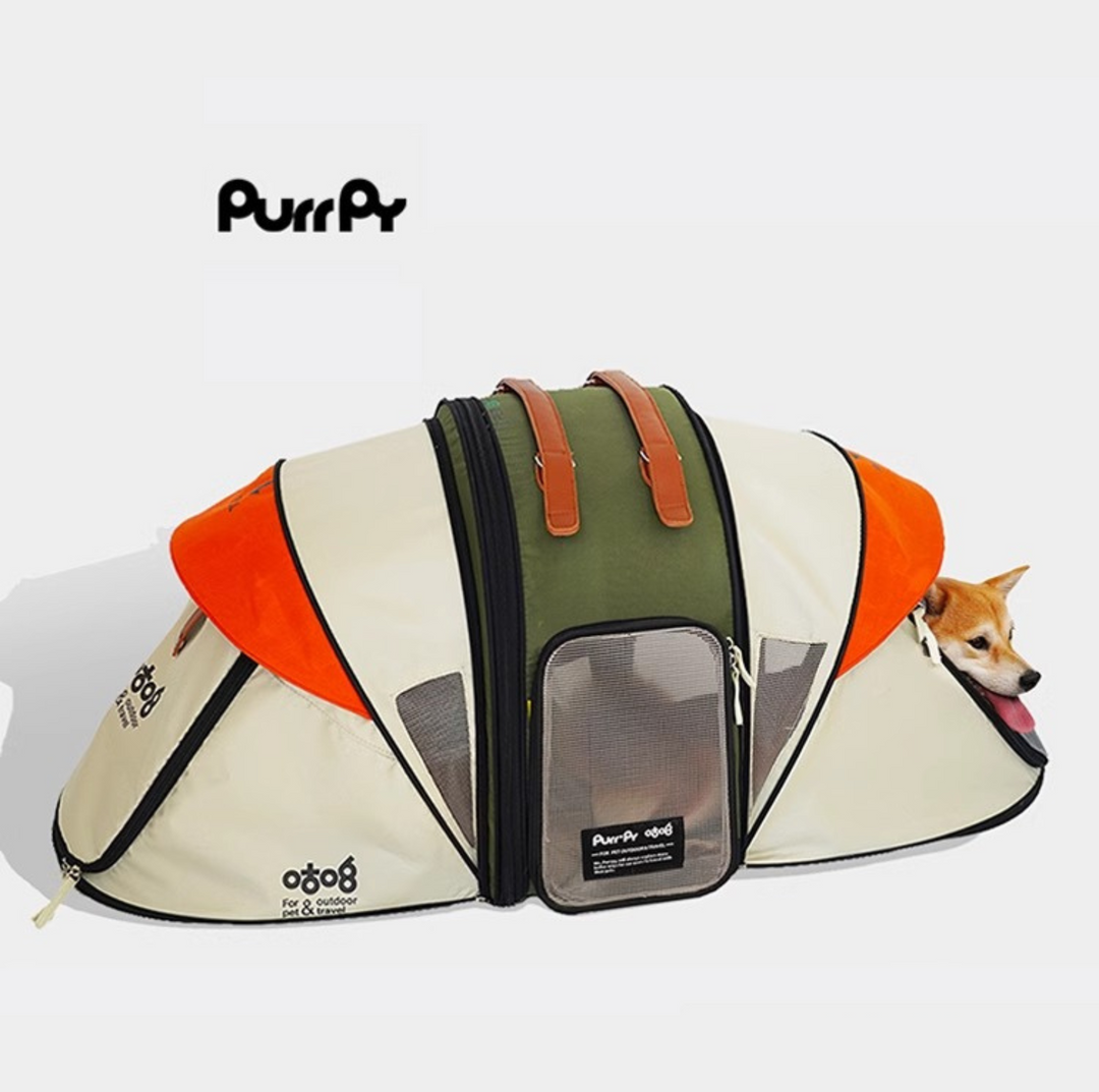 Purrpy Multifunctional Pet Backpack &amp; Tent Car Carrier