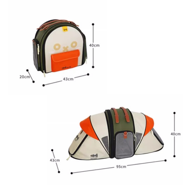 Purrpy Multifunctional Pet Backpack &amp; Tent Car Carrier