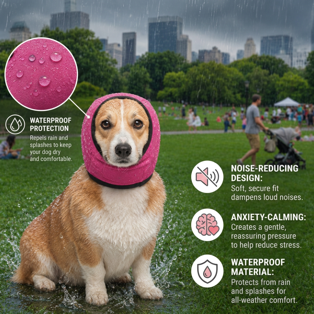 Protection Dog Ear Muffs Noise-Reducing &amp; Anxiety-Calming Ear Cover
