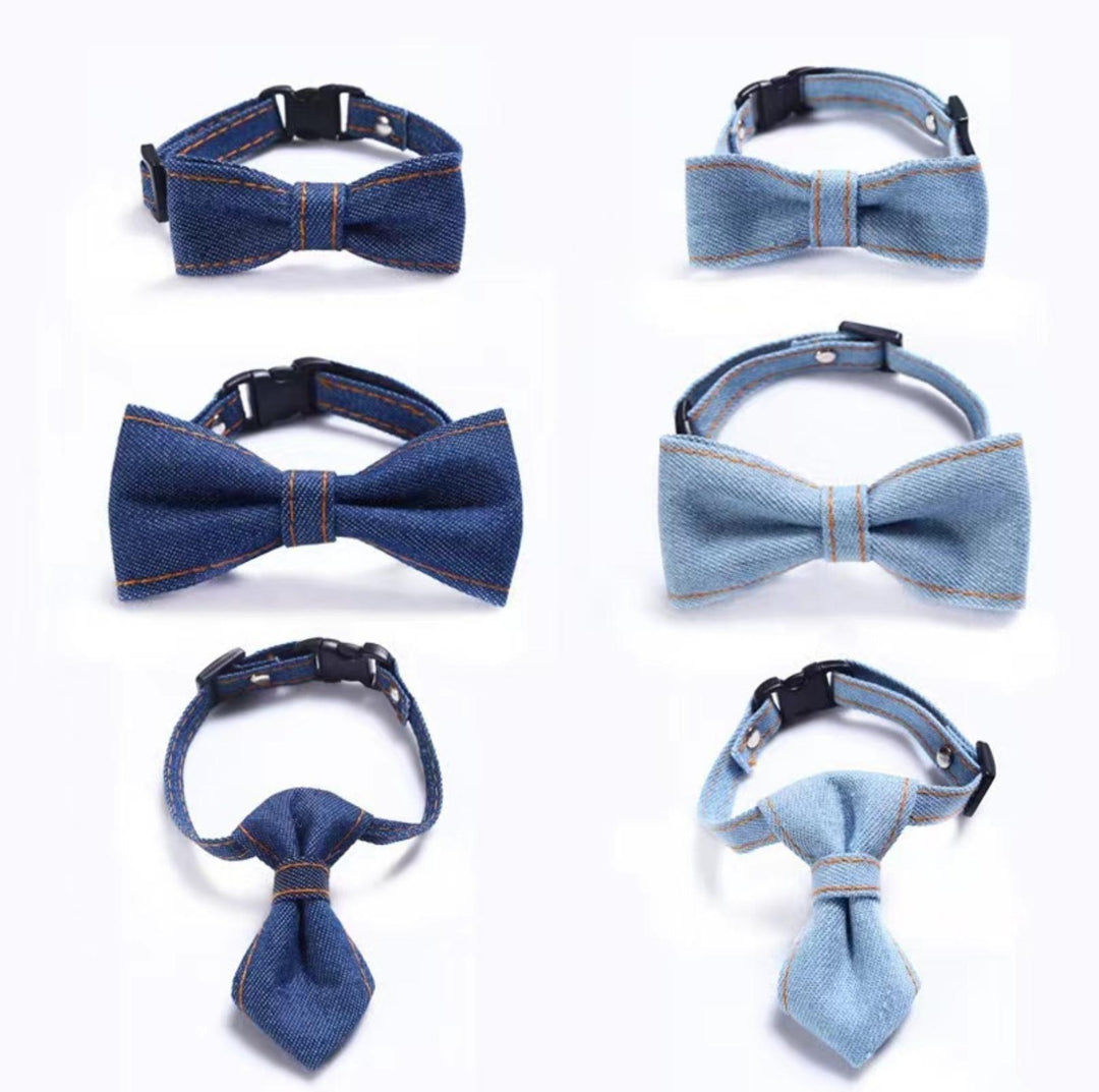 Stunning Denim Series Adjustable Pet Collars