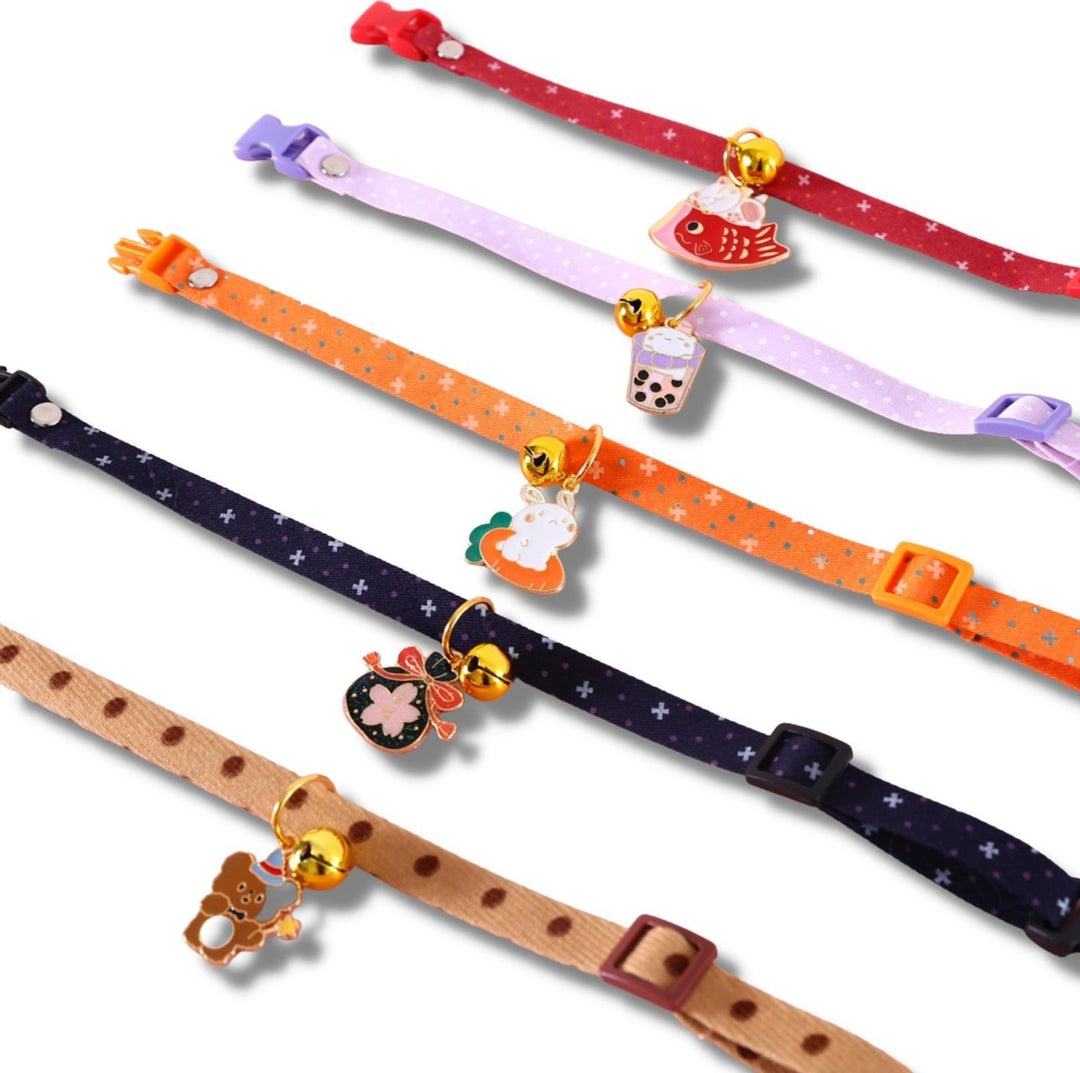 Stylish Cartoon Pendant Adjustable Pet Collar For Cats and Dogs