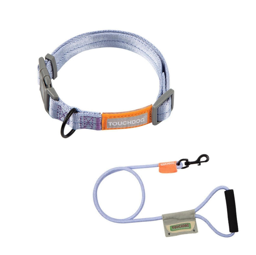 Touchdog Macaroon Colour Scheme Pet Leash Set (Leash + Collar)