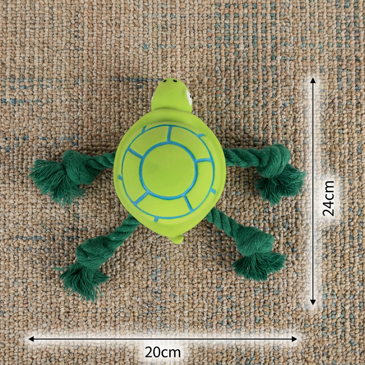 Durable Floating Dental Latex &amp; Rope Dog Toy