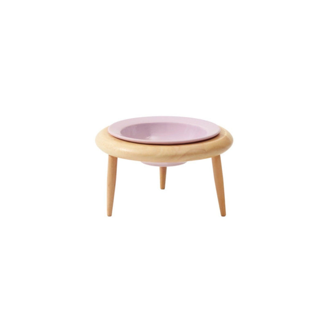 UFO Styled Tilted Cat and Dog Bowl with Elevated Stand