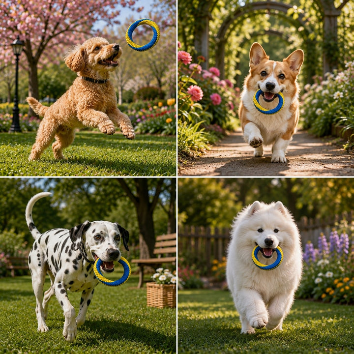 Durable Woven Ring Tug &amp; Chew Toy for Dogs
