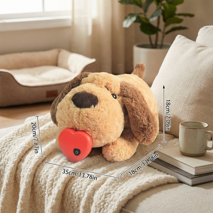 Calming Heartbeat Comfort Plush for Pets – Anxiety &amp; Stress Relief